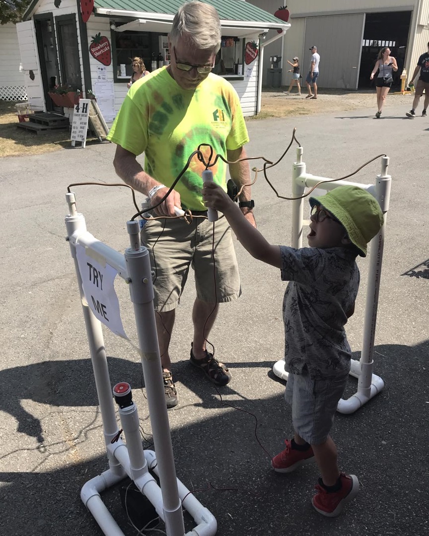 Schoharie Mohawk Initiative for Science and Technology (SMIST) Big Buzzer Game instructor and student