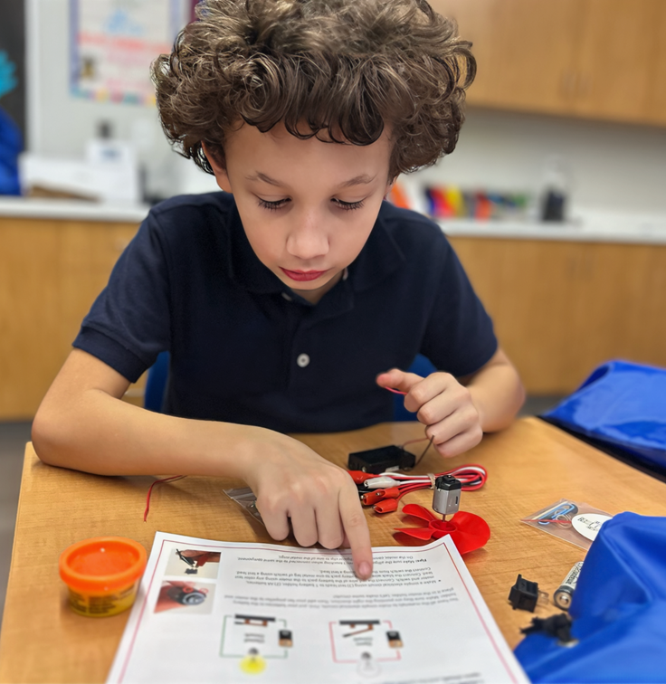 Boys & Girls Clubs of Hartford young boy STEM activity