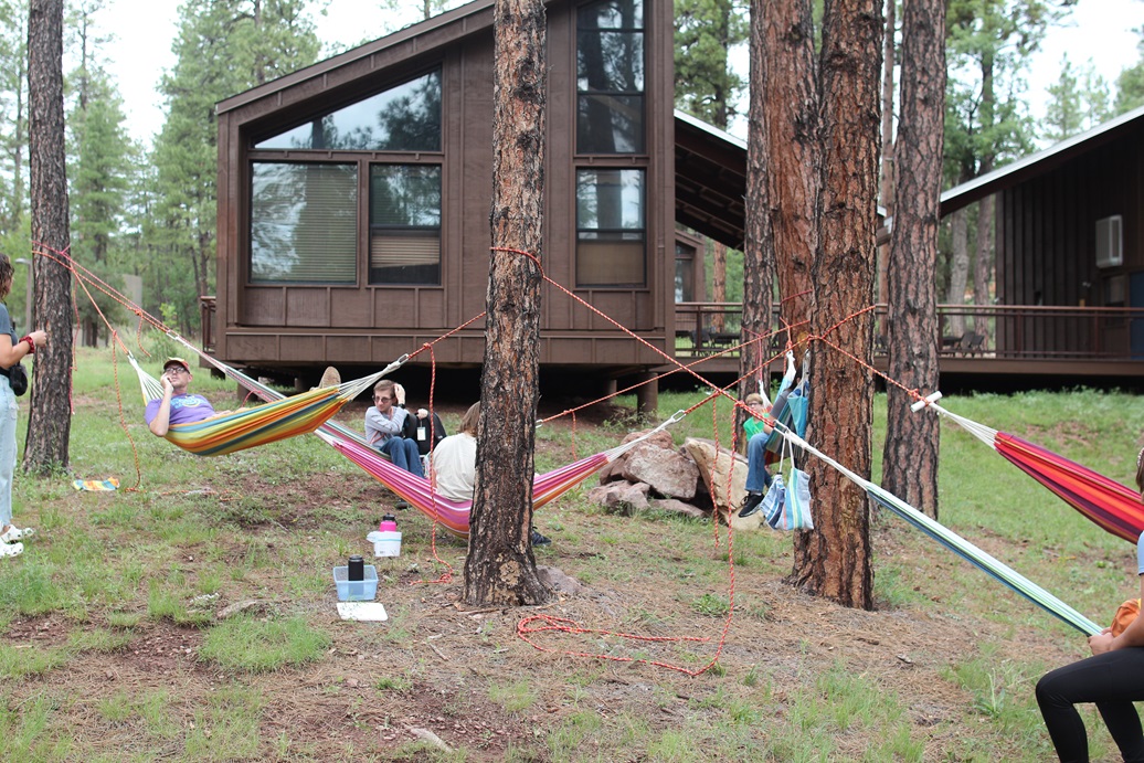 Arizona Camp Sunrise and Sidekicks Southwest Kids Cancer Foundation kids on hammocks