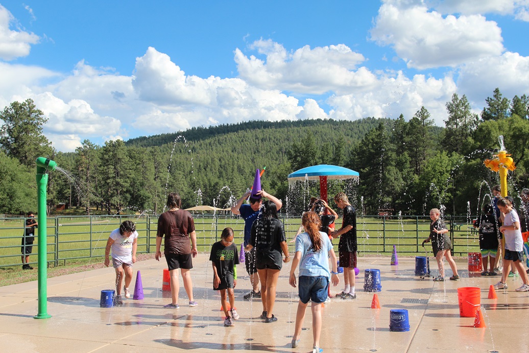 Arizona Camp Sunrise and Sidekicks Southwest Kids Cancer Foundation water fun