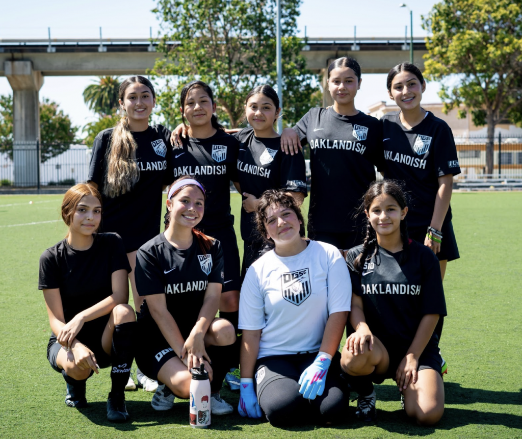 group photo girls soccer league oakland genesis